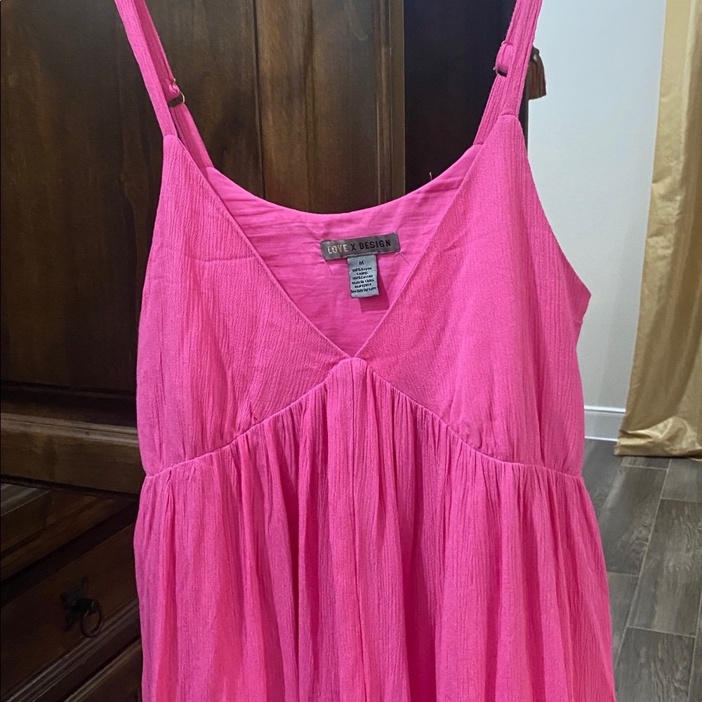 Love By Design Hot Pink Maxi Dress